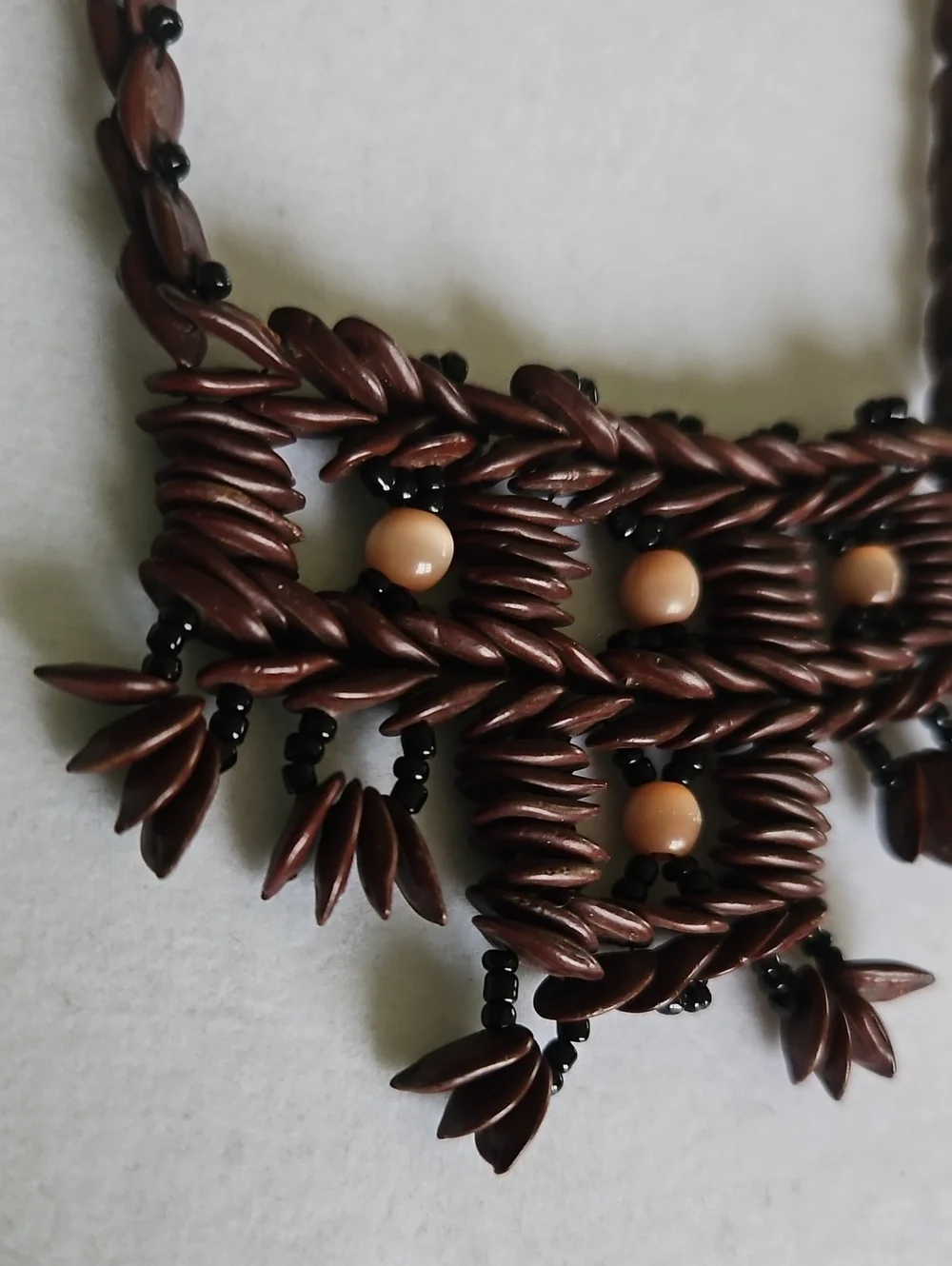 Vintage Hawaiian Koa Seed Necklace